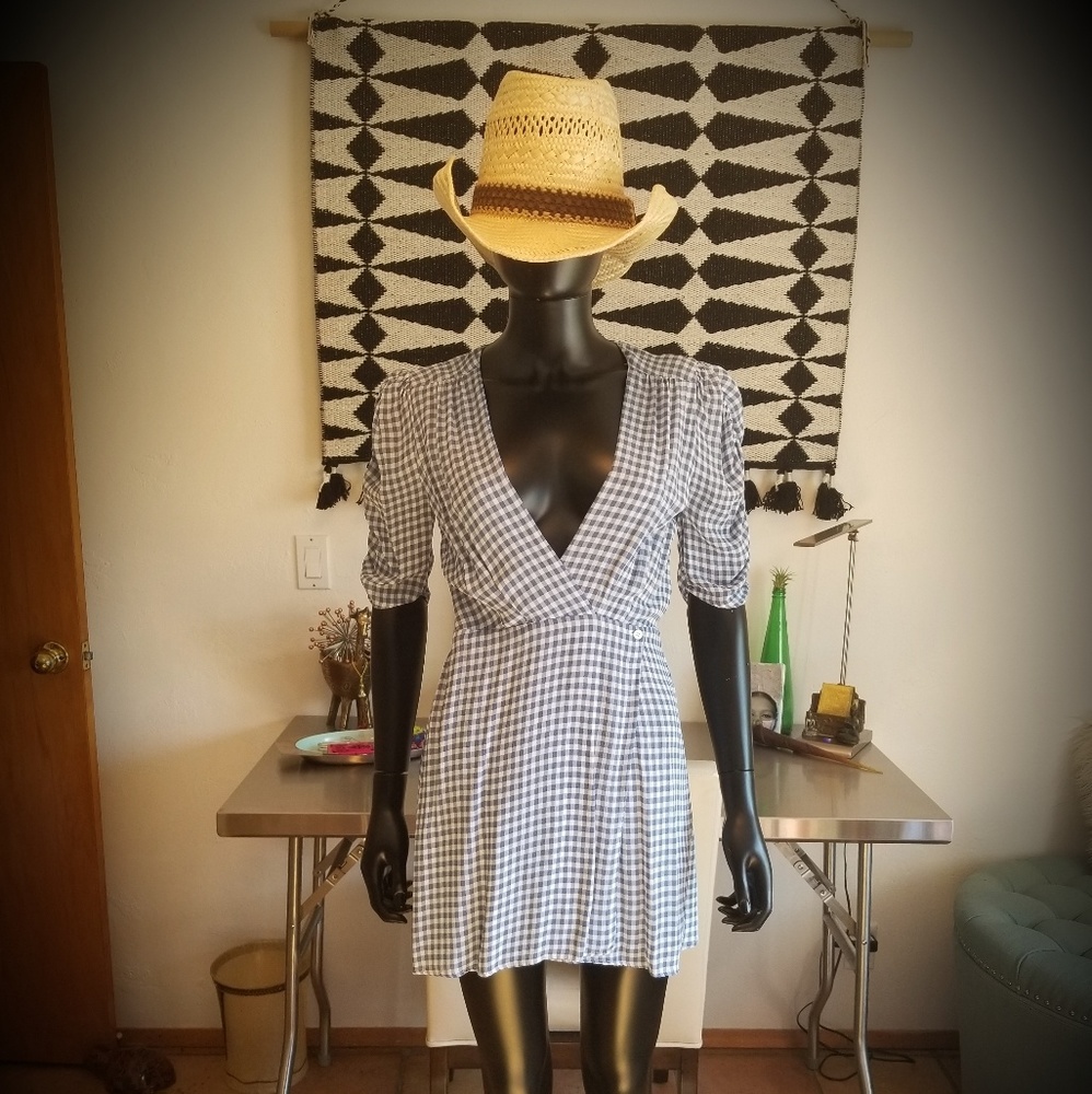 REFORMATION GINGHAM MINI
